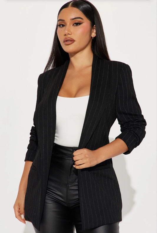 BLAZER NEGRA RAYAS